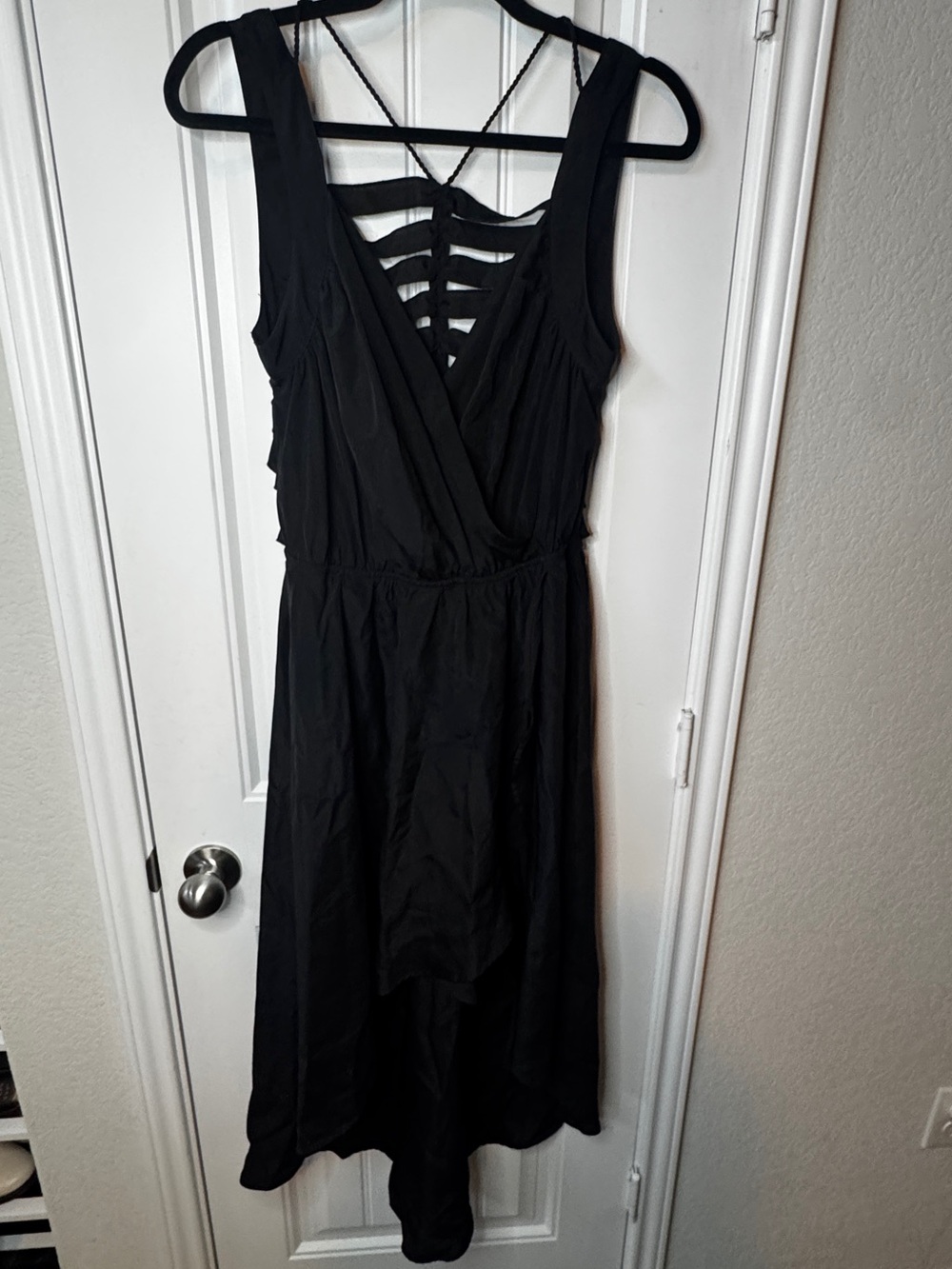 Hollywould  Women's Dress black size large  witchy gothic strappy back